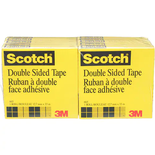 SCOTCH® DOUBLE-COATED;TAPE 665, 12MM X 33M  BO - 665-12