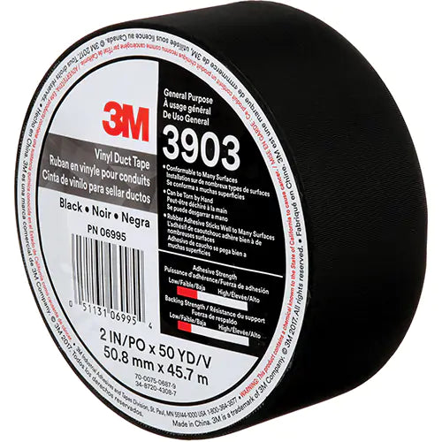 3903 Vinyl Duct Tape - 3903-2X50-BLK