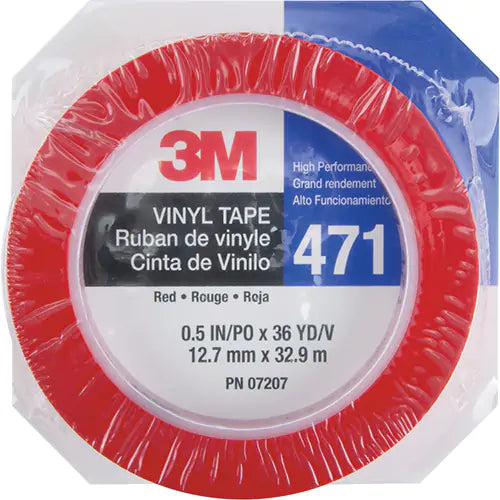 471 Vinyl Tape - 471-1/2X36-RED-IW