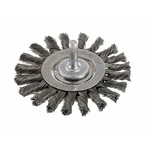 Knot Wire Wheel Brushes - Standard Twist Knot with 1/4" Shank - 0002619100
