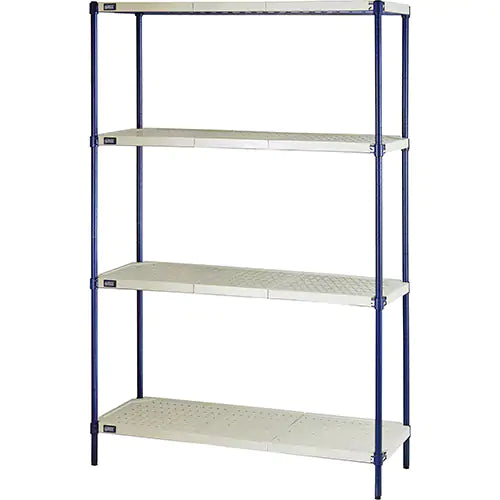 Wire Shelving Unit with Plastic Shelves - RPWR72-1848E