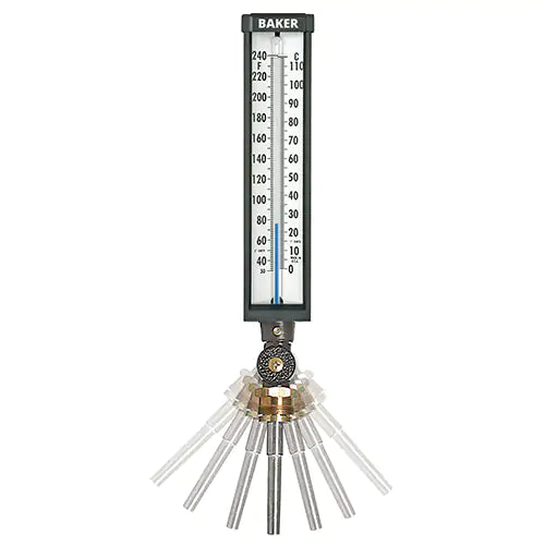 Variable Angle Industrial Thermometers - 9VU35-245
