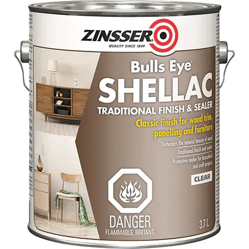 Zinsser® Bulls Eye® Clear Shellac Sealer 3.7 L - Z00211