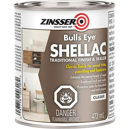 Zinsser® Bulls Eye® Clear Shellac Sealer 473 ml - Z00318