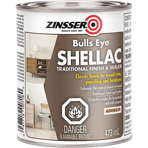 Zinsser® Bulls Eye® Amber Shellac Sealer 473 ml - Z00718
