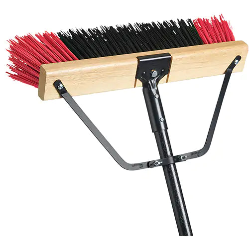 Ryno Push Broom with Braced Handle - PB-700-RB24