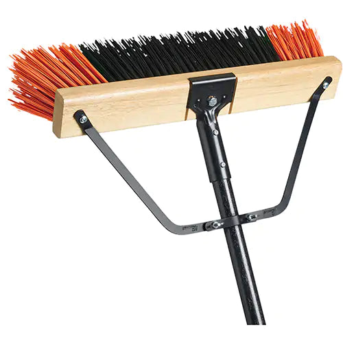 Ryno Push Broom with Braced Handle - PB-720-OR24
