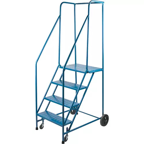 Rolling Step Ladder with Spring-Loaded Front Casters 22" W x 8" D - MA614