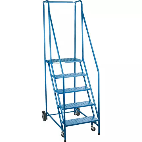 Rolling Step Ladder with Spring-Loaded Front Casters 22" W x 8" D - MA616