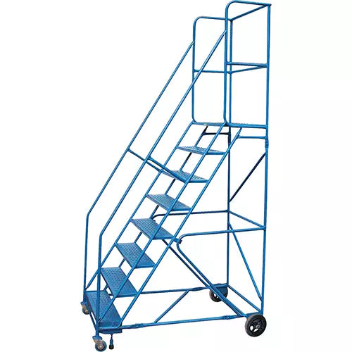 Rolling Step Ladder with Locking Step and Spring-Loaded Front Casters 30" W x 8" D - MA622