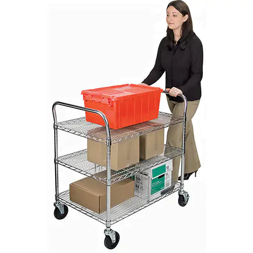 Wire Mesh Utility Cart - MJ541