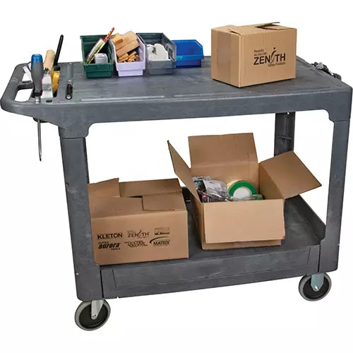 Flat-Shelf Utility Service Cart - MP642