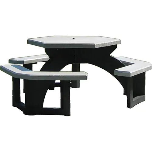 Recycled Plastic Hexagon Picnic Tables - 10GR