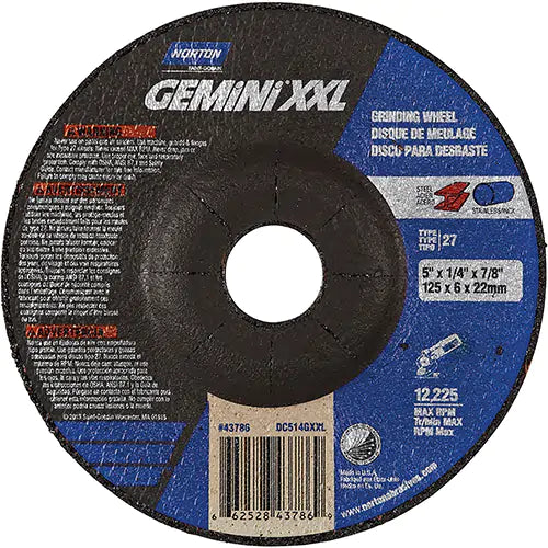 Gemini® Rightcut™ Depressed Center Wheel 7/8" - 66252843786