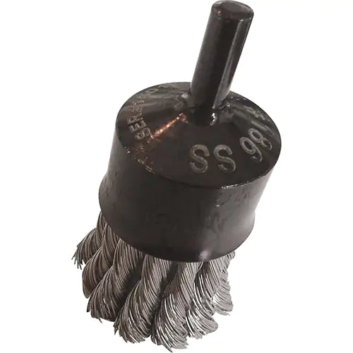 Knotted Wire End Brushes 1/4" - 186SS