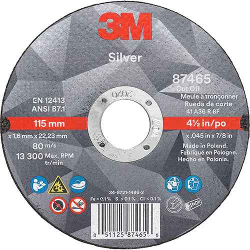 Silver Cut-Off Wheel 7/8" - AB87465