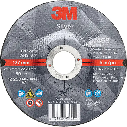 Silver Cut-Off Wheel 7/8" - AB87468