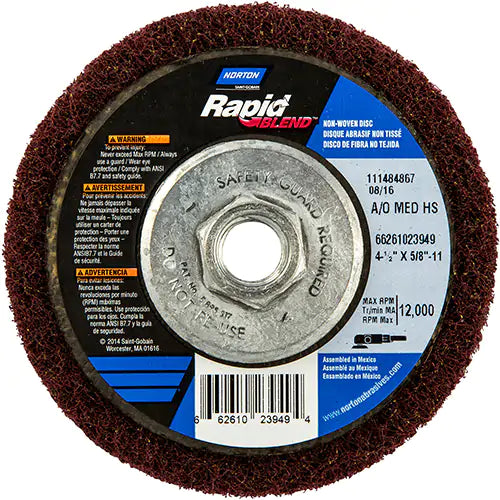 Rapid Blend™ Non-Woven Depressed Center Abrasive Disc 5/8"-11 - 66261023949