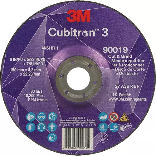 Cubitron™ 3 Cut & Grind Wheel 22.23 mm - 7100313552