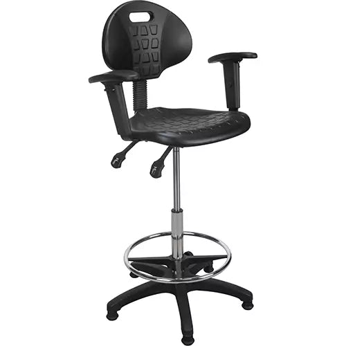 Heavy-Duty Ergonomic Stool with Adjustable Arm Rests - OR333
