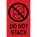 "Do Not Stack" International Shipping Labels - 08170