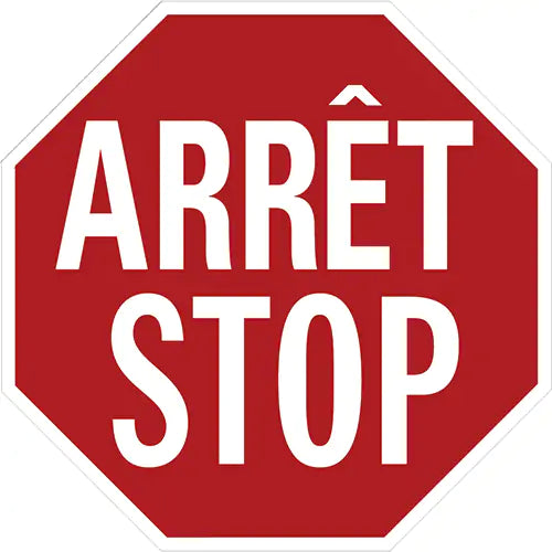 "Arrêt/Stop" Traffic Sign - SB012