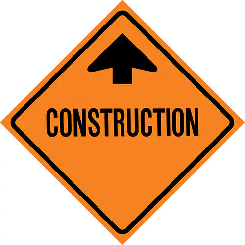 Construction Ahead Roll-Up Traffic Sign - 07-800-3028-L