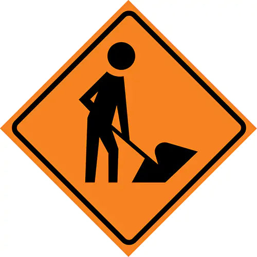Men at Work Roll-Up Traffic Sign - 07-800-0123-L