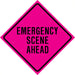 "Emergency Scene Ahead" Roll-Up Traffic Sign - 07-800-30104