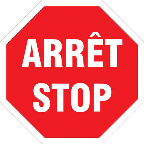 "Arrêt / Stop" Sign - SEC331