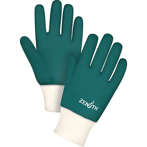 Double Dipped Green Gloves One Size - SEE803