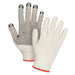 Heavyweight Dotted String Knit Gloves Small - SEE939
