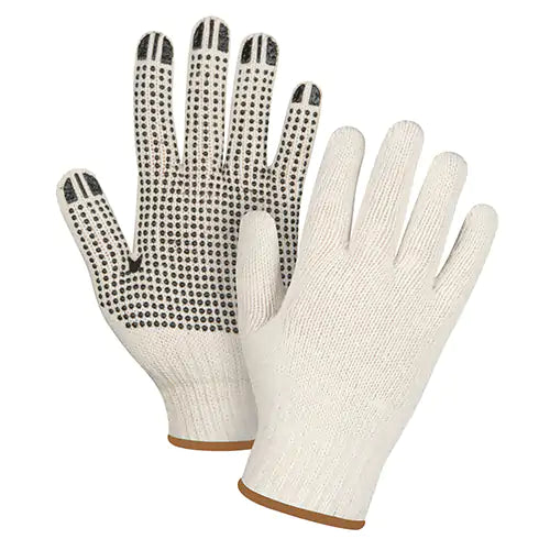 Heavyweight Dotted String Knit Gloves Large - SEE941R