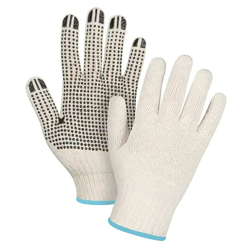 Heavyweight Dotted String Knit Gloves X-Large - SEE942