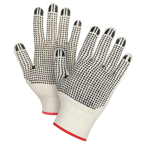 Heavyweight Double-Sided Dotted String Knit Gloves Small - SEE943