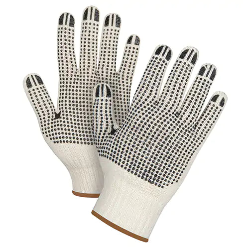 Heavyweight Double-Sided Dotted String Knit Gloves Large - SEE945