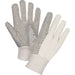 Cotton Canvas Dotted Palm Gloves Small - SEE947