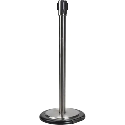 Free-Standing Crowd Control Barrier Receiver Post With Wheels - SEI761