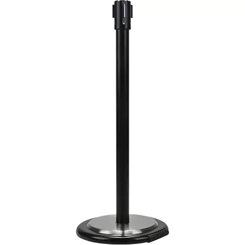 Free-Standing Crowd Control Barrier Receiver Post With Wheels - SEI763