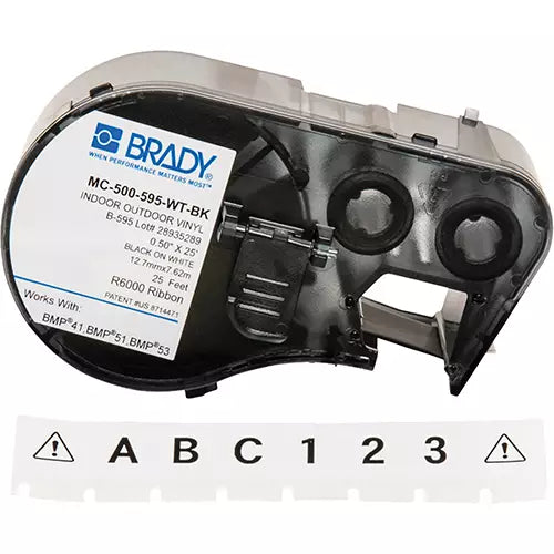 Label Maker Cartridge - M4C-500-595-WT-BK