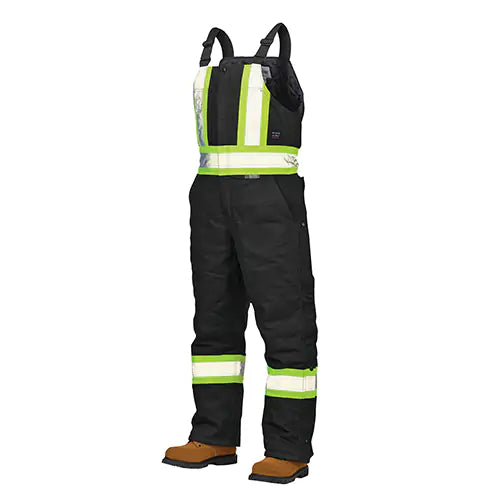 Duck Lined Safety Overalls Large - S75711-BLACK-L