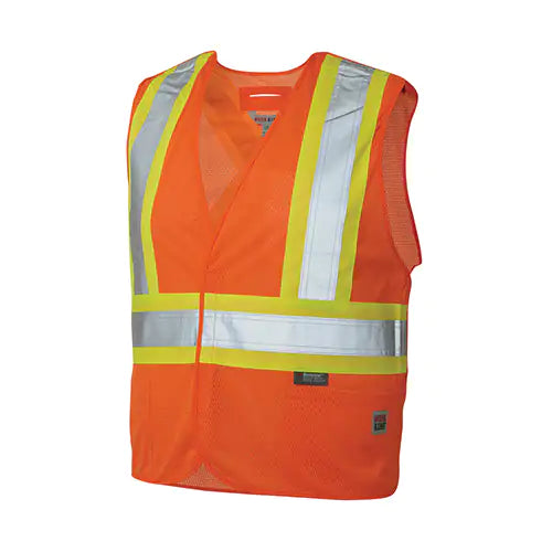 5-Point Tearaway Safety Vest 2X-Large/3X-Large - S9I021-FLOR-2XL