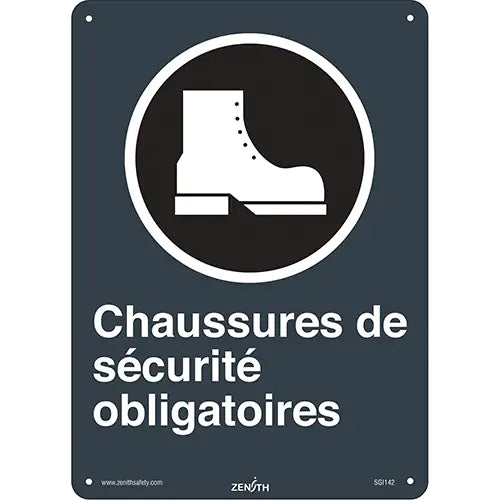 "Chaussures de sécurité" CSA Safety Sign - SGI142