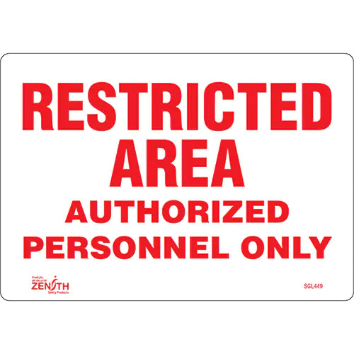 "Authorized Personnel Only" Sign - SGL449