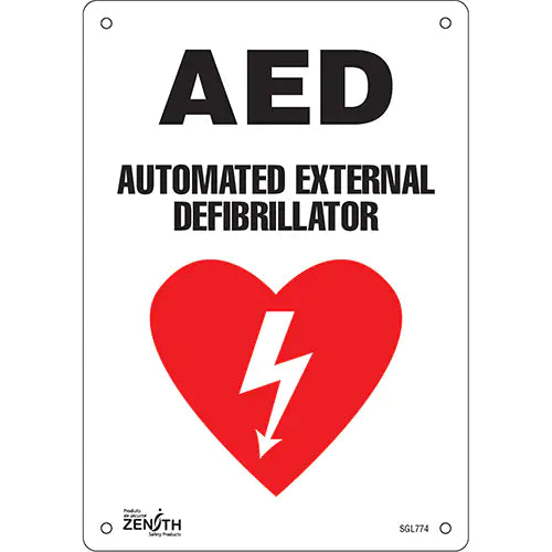 "AED Automated External Defibrillator" Sign - SGL774