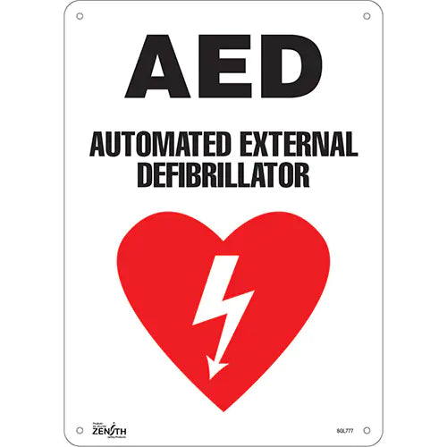 "AED Automated External Defibrillator" Sign - SGL777
