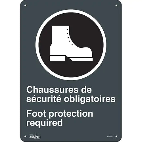 "Chaussures de Sécurité / Foot Protection" CSA Safety Sign - SGM686