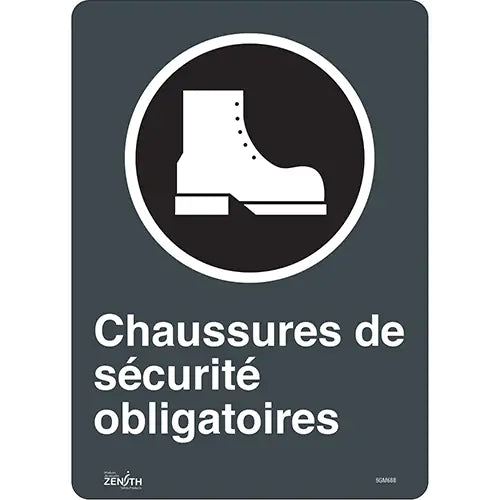 "Chaussures De Sécurité Obligatoires" Sign - SGM688