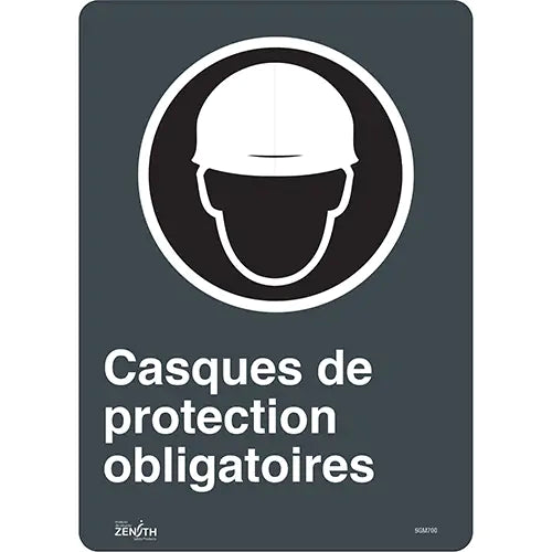 "Casques De Protection Obligatoires" Sign - SGM700