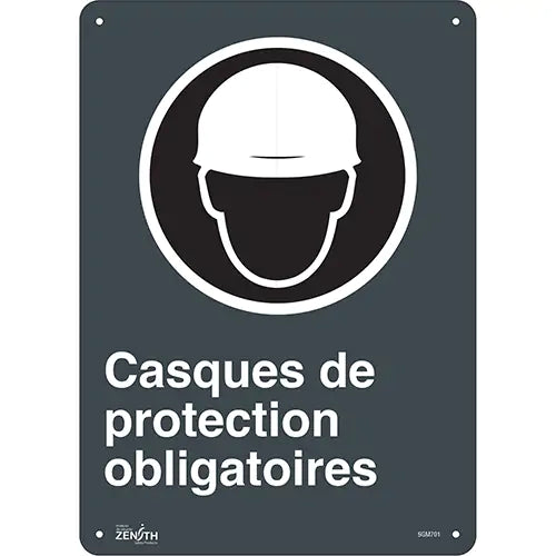 "Casques De Protection Obligatoires" Sign - SGM701